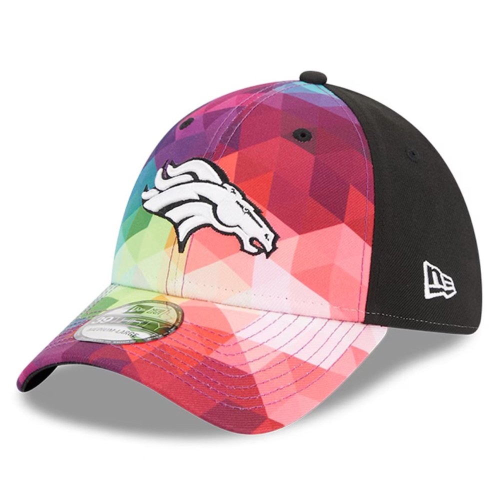 Men’s New Era Broncos 2023 NFL Crucial Catch 39Thirty Flex Cap L/XL